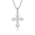 Kite Cross Pendant, kite cut diamond cross pendant in gold, TOWIKA