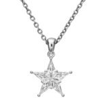 Five Point Star Pendant, kite cut diamond five point star pendant in gold, TOWIKA