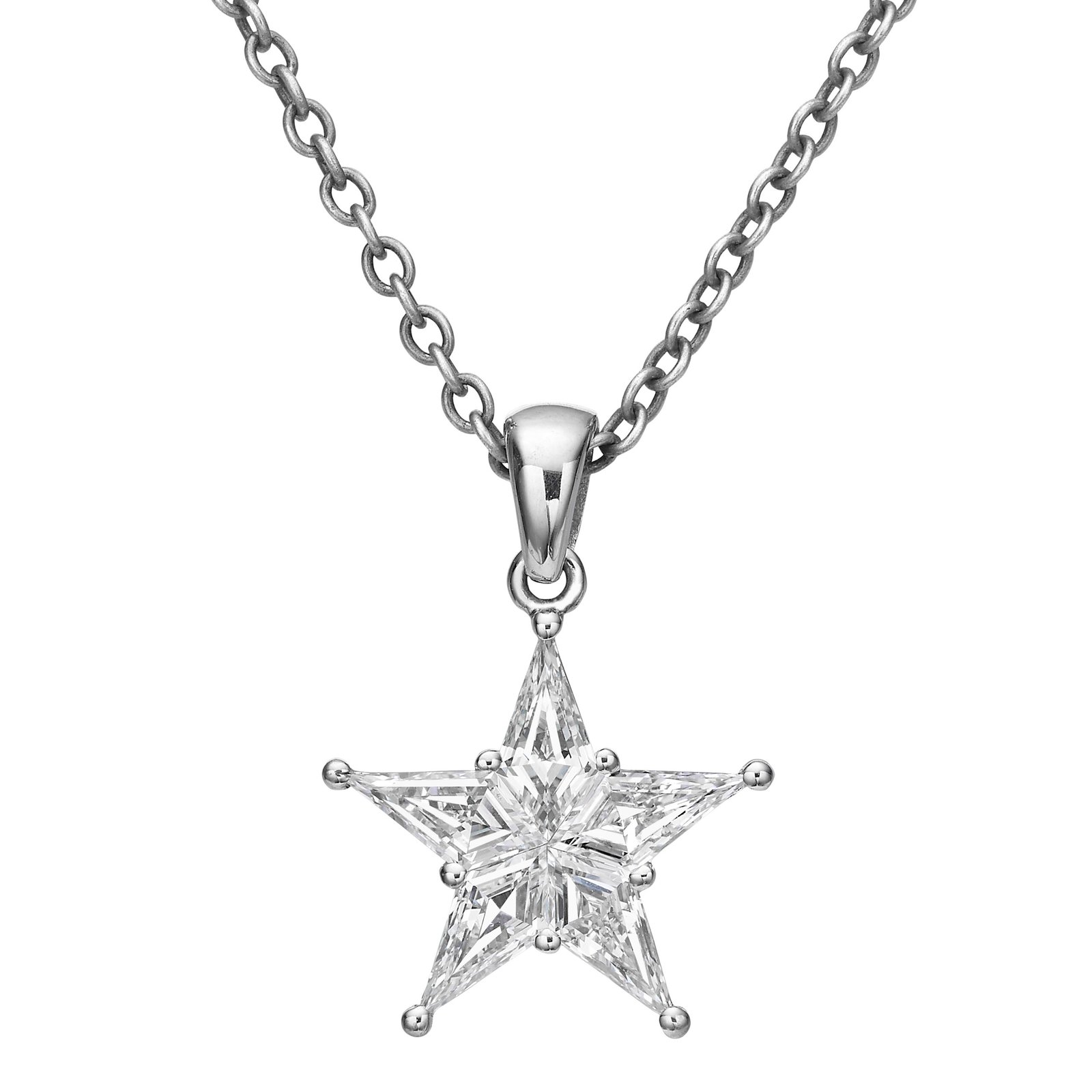 Five Point Star Pendant 01 Five Point Star Pendant, kite cut diamond five point star pendant in gold, TOWIKA