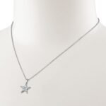 Five Point Star Pendant, kite cut diamond five point star pendant in gold, view 3