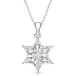 Star of David Pendant, lozenge cut diamond Star of David pendant in gold, view 3
